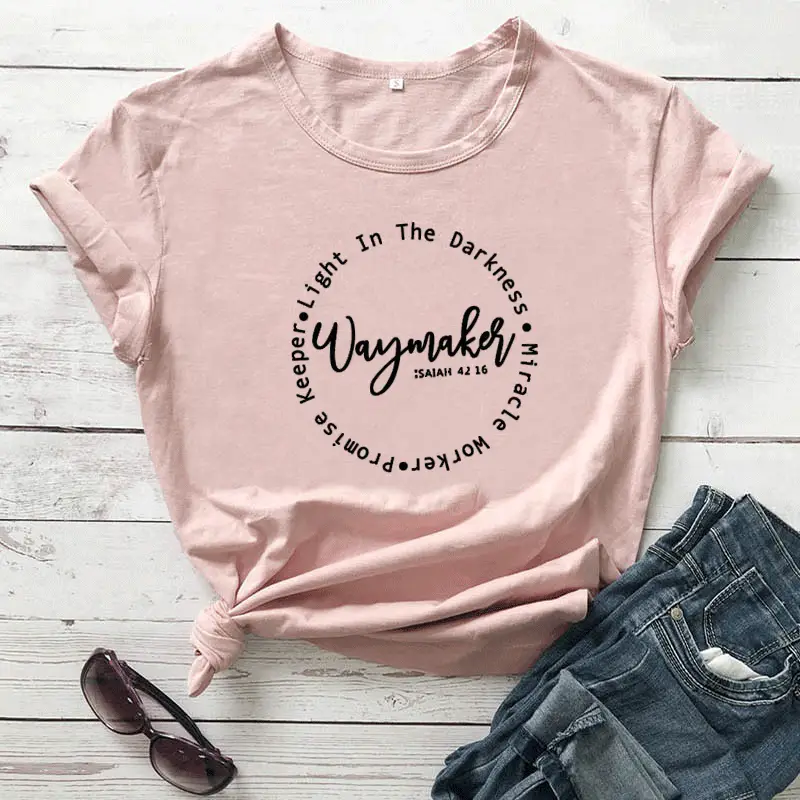 Pink T-Shirt "Wymklar" Letter Print Red - Image 12
