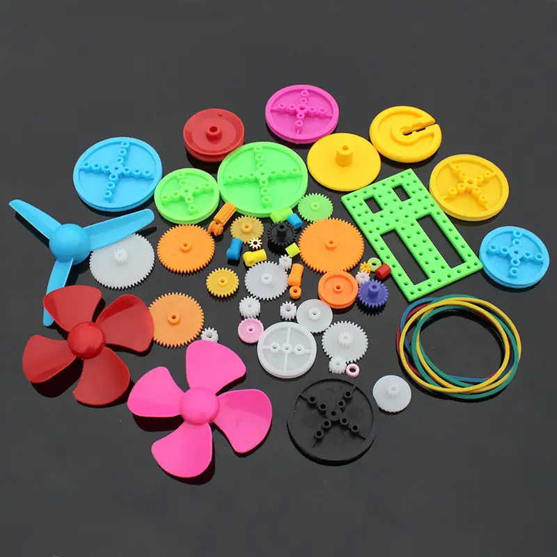 Multi-Color Plastic Gearbox & Motor Set for DIY Robotics - Image 9