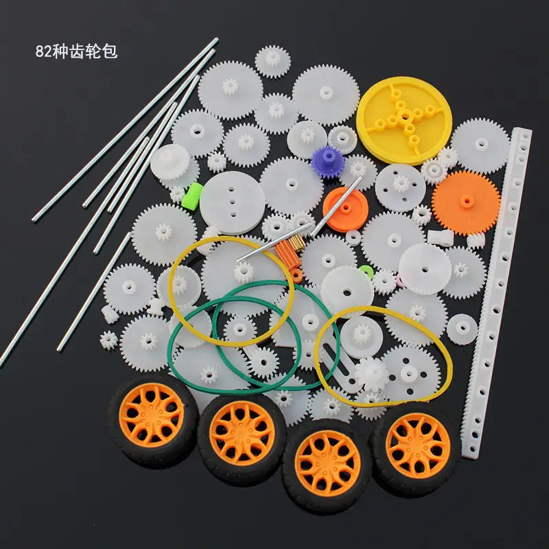 Multi-Color Plastic Gearbox & Motor Set for DIY Robotics - Image 19