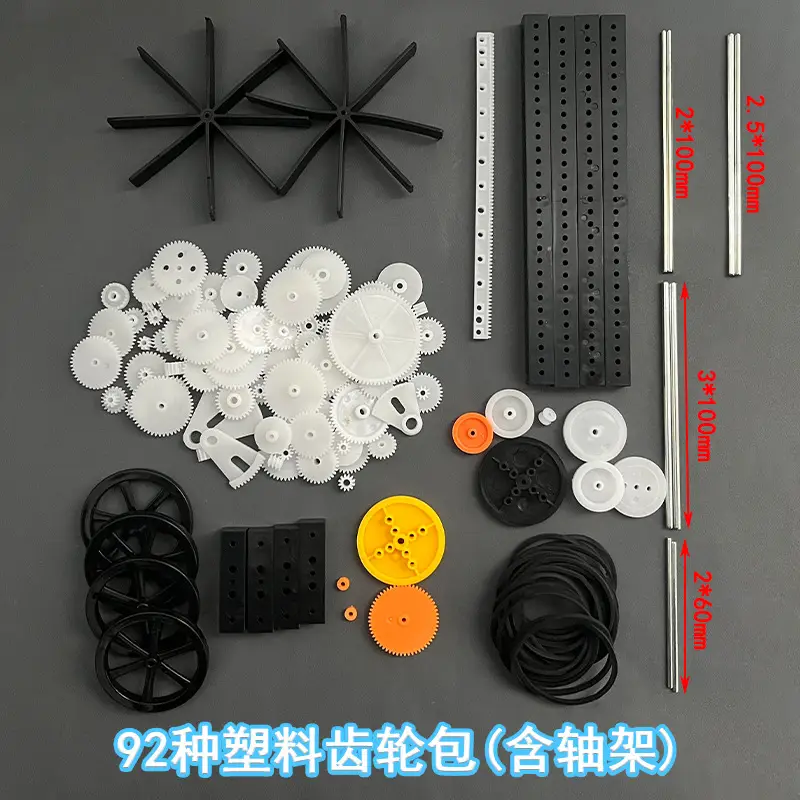 Multi-Color Plastic Gearbox & Motor Set for DIY Robotics - Image 21