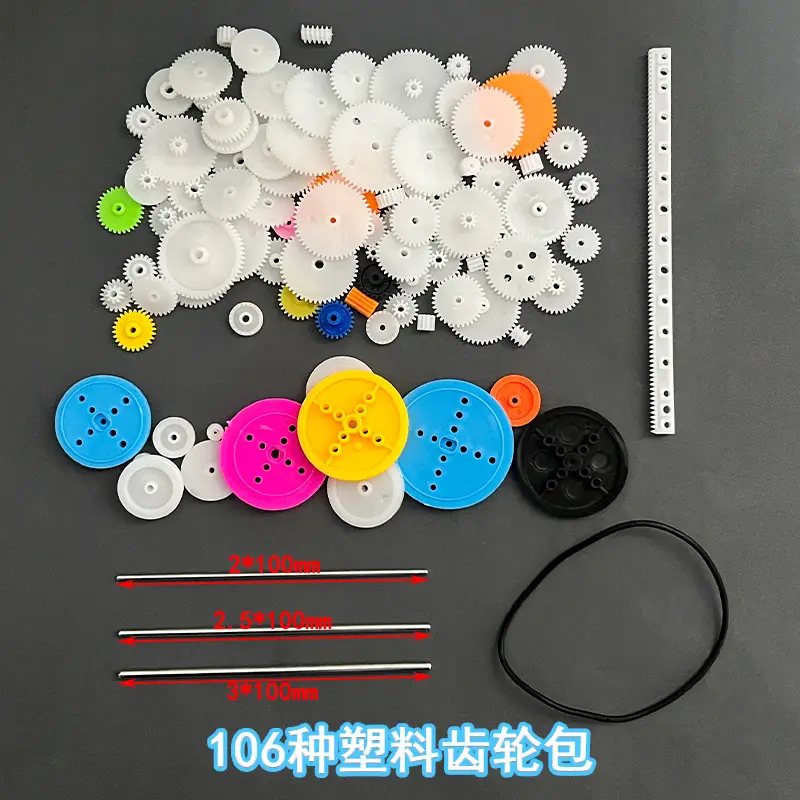Multi-Color Plastic Gearbox & Motor Set for DIY Robotics - Image 22