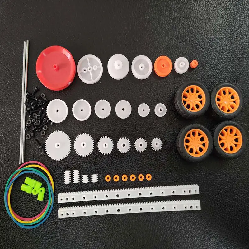 Multi-Color Plastic Gearbox & Motor Set for DIY Robotics - Image 26