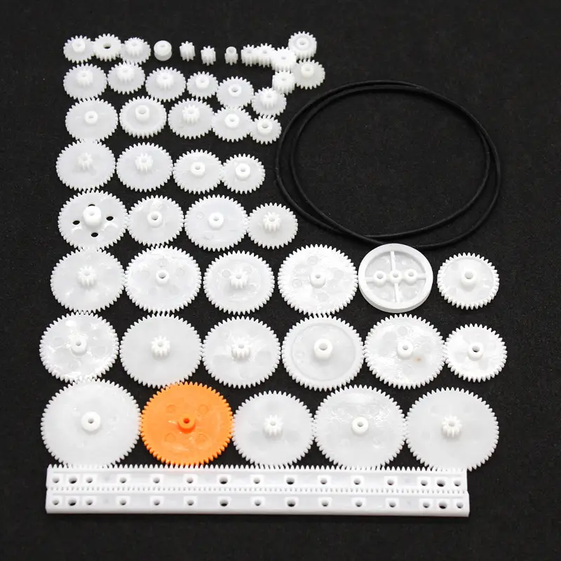 Multi-Color Plastic Gearbox & Motor Set for DIY Robotics - Image 8