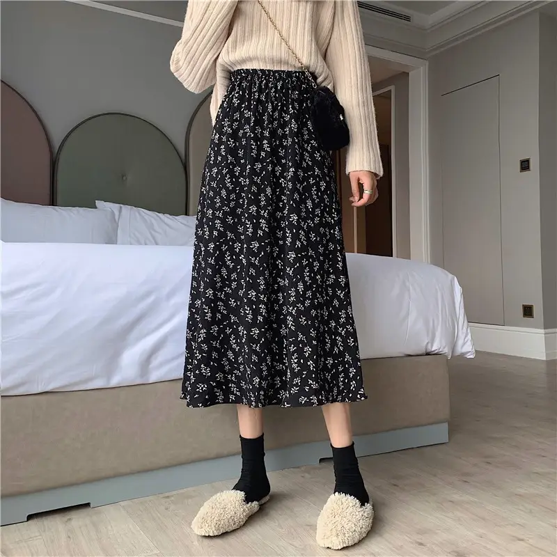 New Floral A-Line Skirt for Women Mid-Length - Image 5