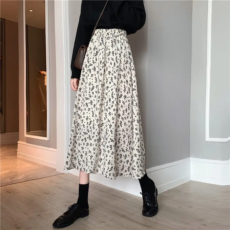 New Floral A-Line Skirt for Women Mid-Length - Image 6