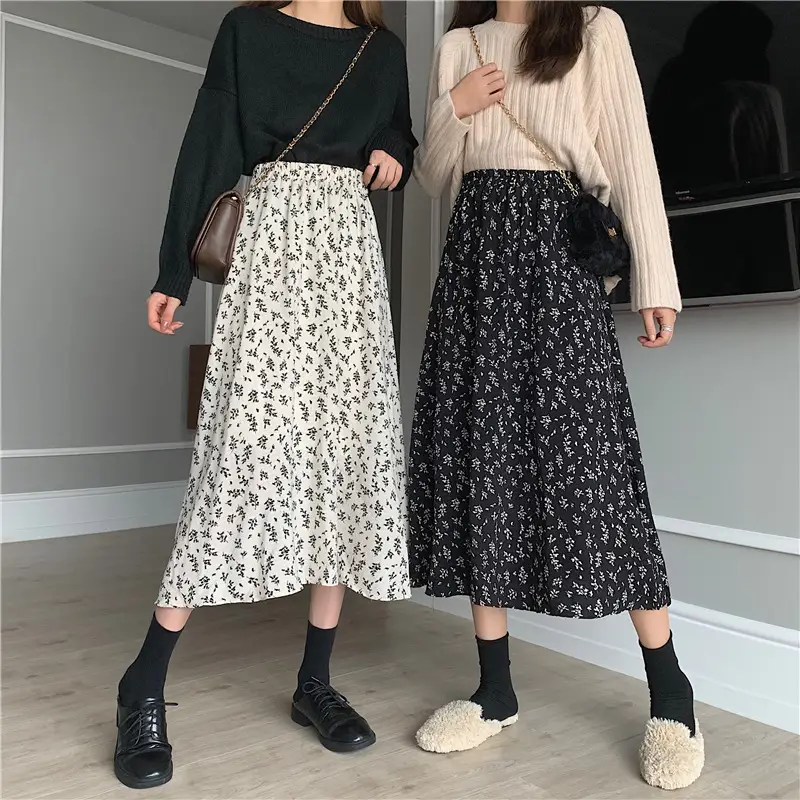 New Floral A-Line Skirt for Women Mid-Length — feature 19
