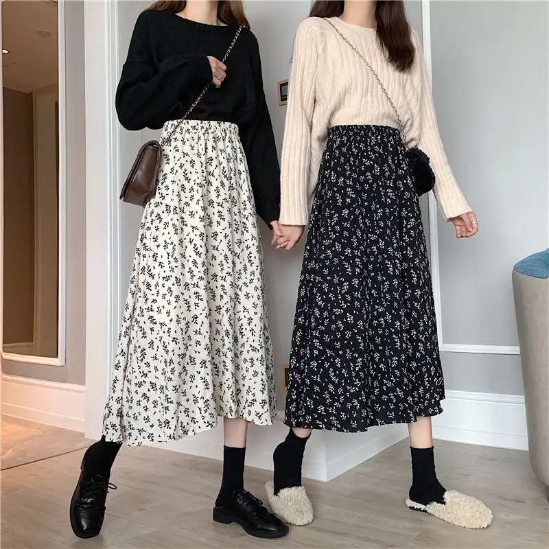 New Floral A-Line Skirt for Women Mid-Length — feature 26