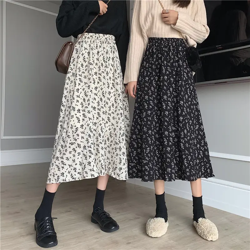 New Floral A-Line Skirt for Women Mid-Length — feature 27