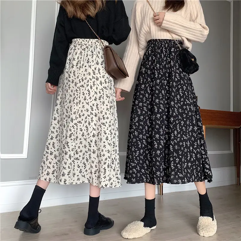 New Floral A-Line Skirt for Women Mid-Length — feature 33