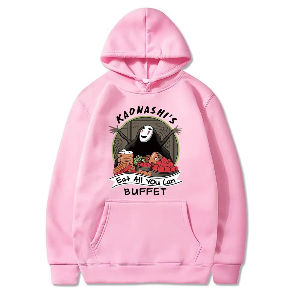 2021 Anime Sweatshirt Men Yellow Fleece Lining Hooded
