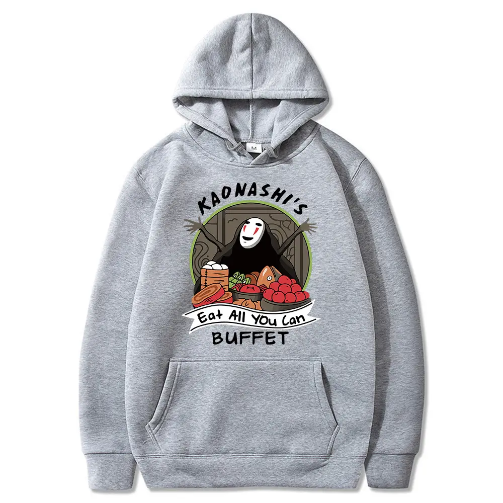 2021 Anime Sweatshirt Men Yellow Fleece Lining Hooded