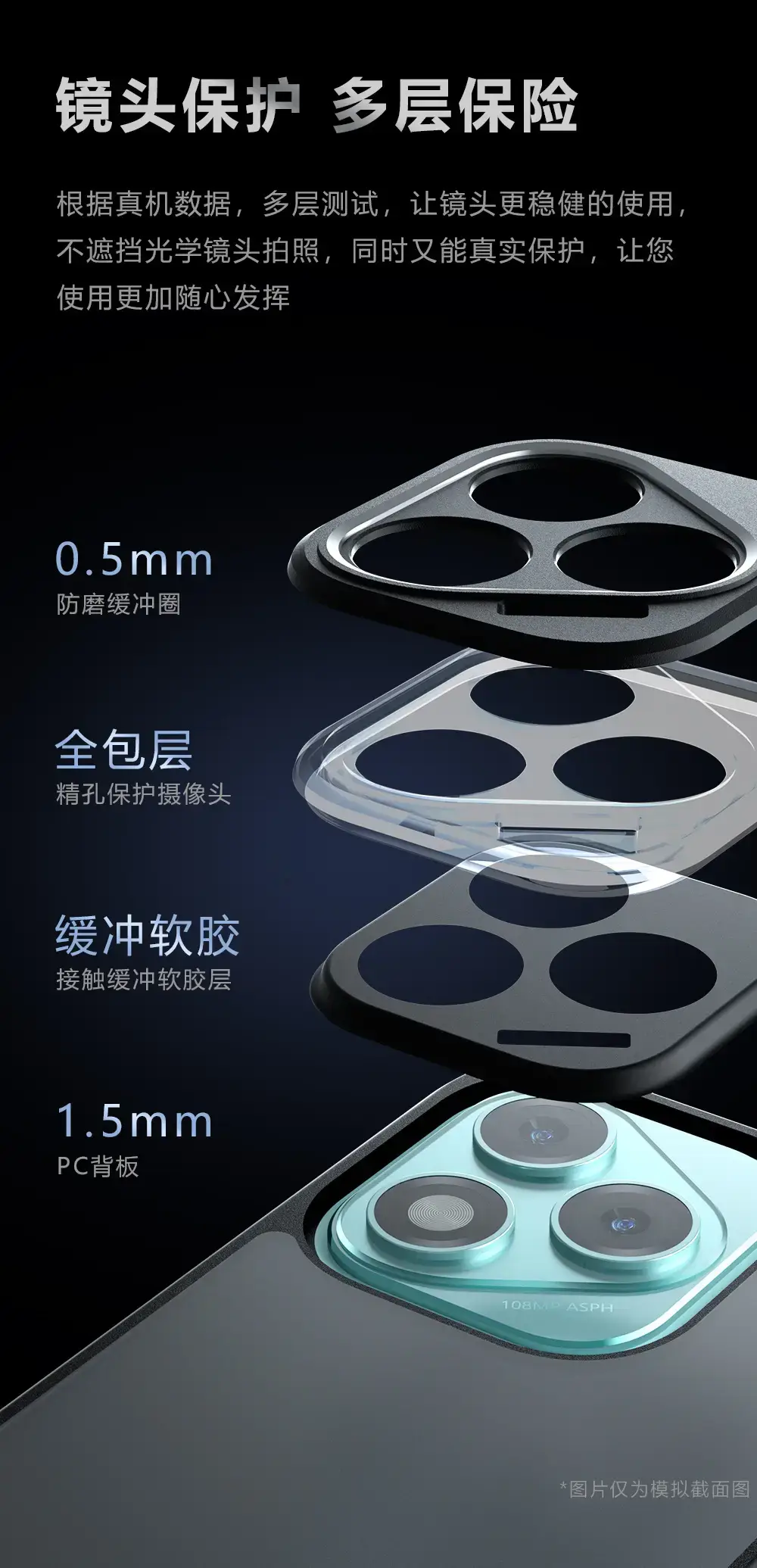 Honor 400 Lite Phone Case Drop Resistant Two-in-One — feature 7