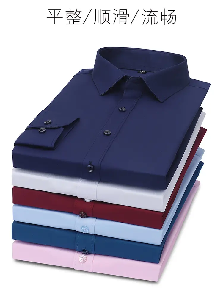 White Formal Shirt with Pearl Button & Anti-Wrinkle Fabric — feature 12