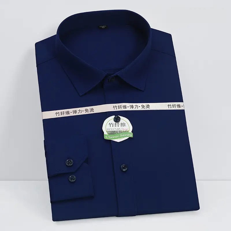 White Formal Shirt with Pearl Button & Anti-Wrinkle Fabric - Image 4