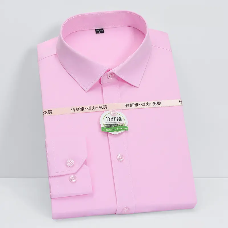 White Formal Shirt with Pearl Button & Anti-Wrinkle Fabric - Image 5