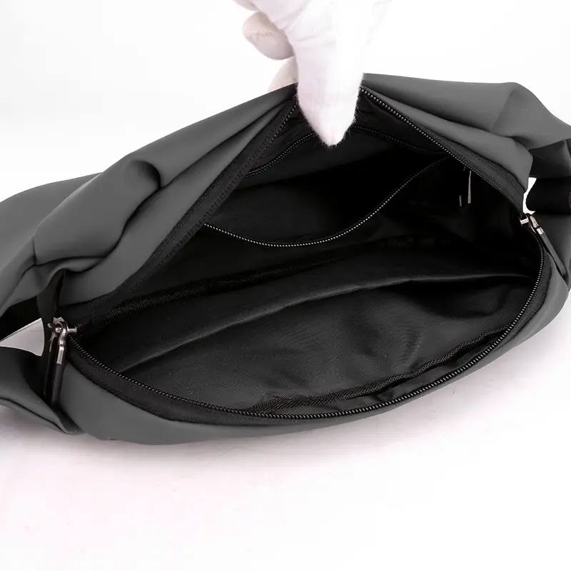 Men's Multi-functional Chest Bag Black Large Capacity - Image 9