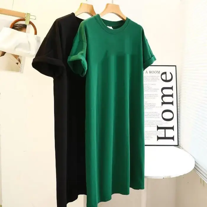 Plus Size Pink Loose Slimming T-Shirt for Women - Image 7