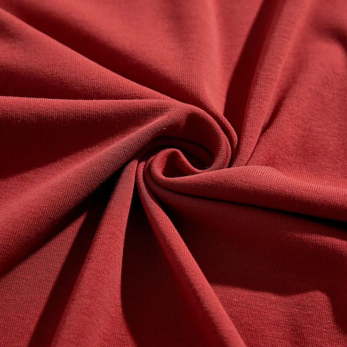 Red Cotton Vest with Stitched Waistband - Image 4