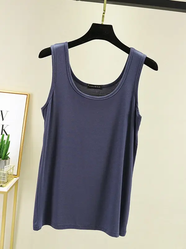 Women's Light Pink Camisole U-Neck Slim Fit Western Vest - Image 15