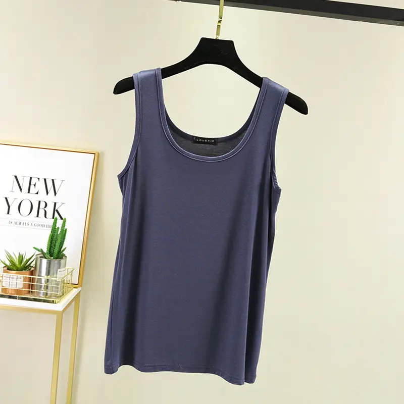 Women's Light Pink Camisole U-Neck Slim Fit Western Vest - Image 4