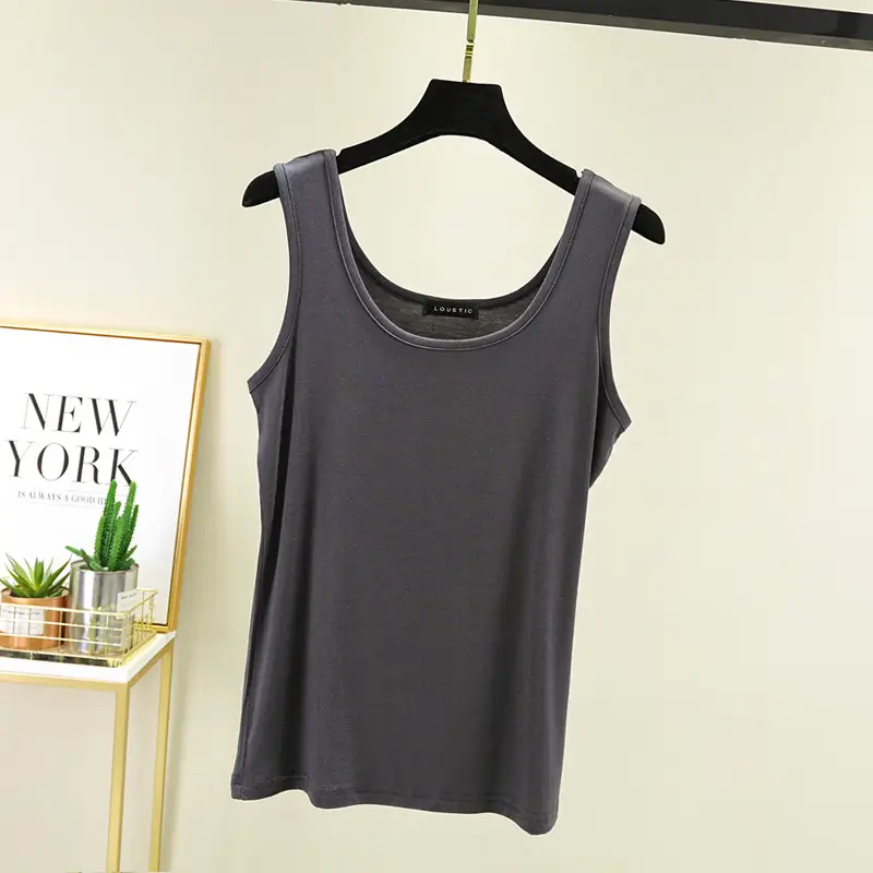Women's Light Pink Camisole U-Neck Slim Fit Western Vest - Image 6