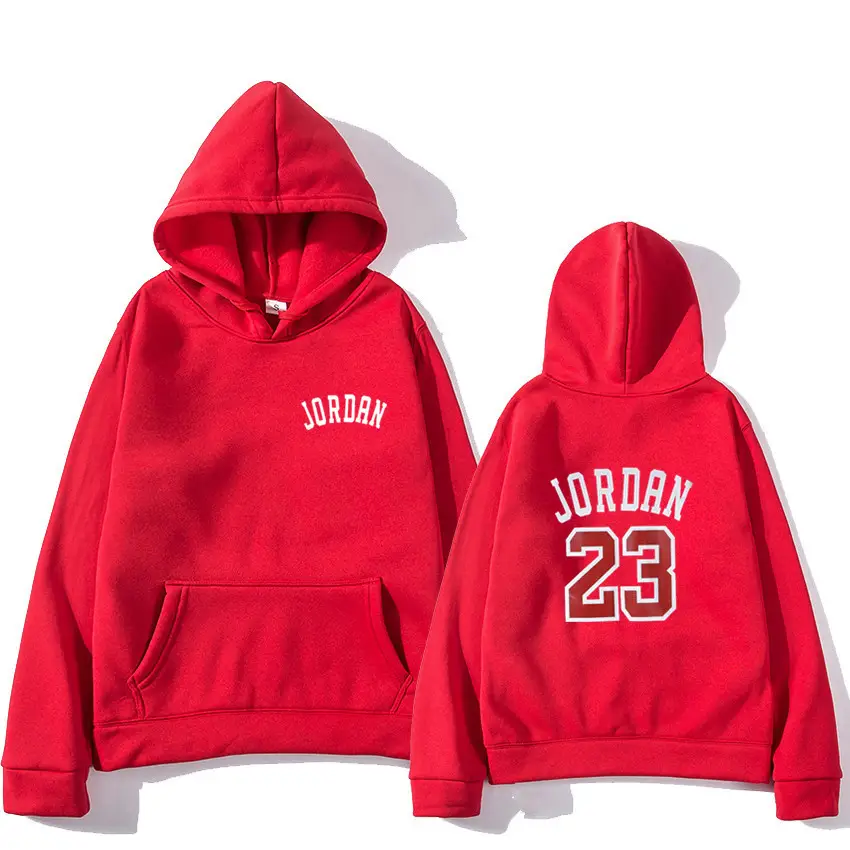 Jordan 23 Hoodie Grey Men's Hooded Sweatshirt - Image 4