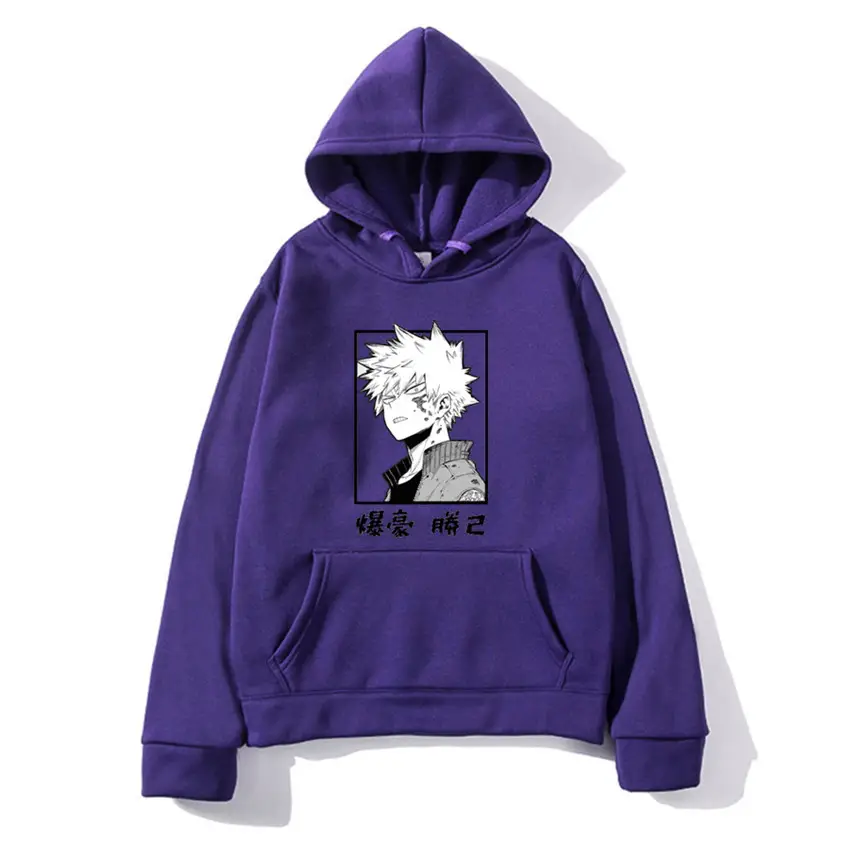 Orange My Hero Academy Hoodie for Men