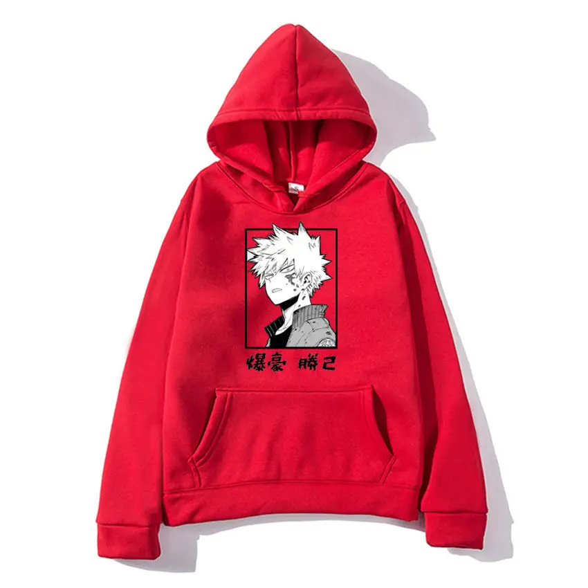 Orange My Hero Academy Hoodie for Men