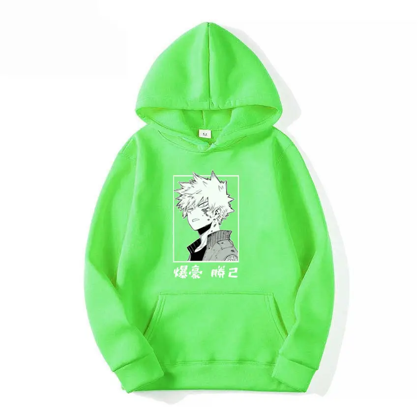 Orange My Hero Academy Hoodie for Men
