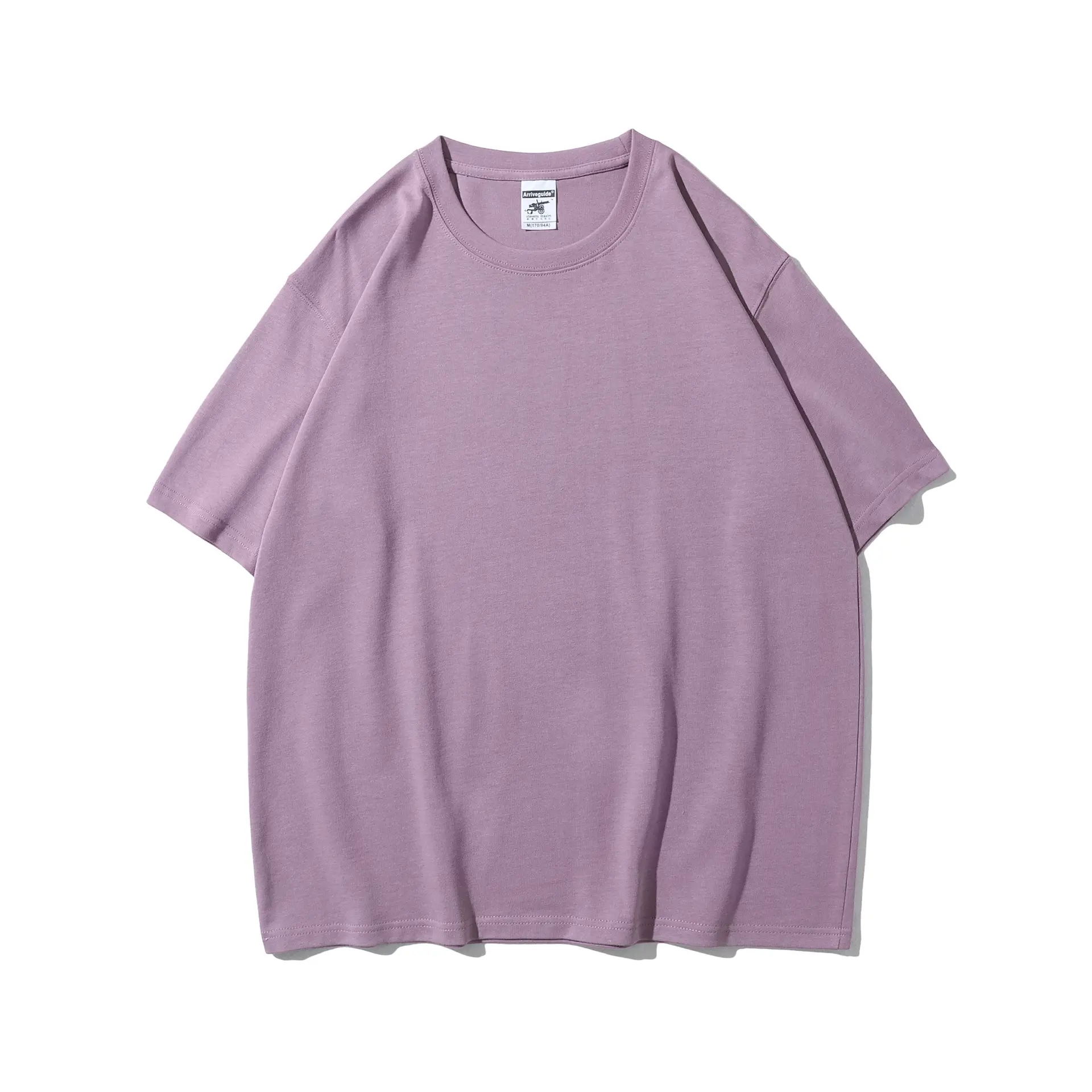 Men's 280g Heavy Blue Crewneck T-Shirt - Image 5