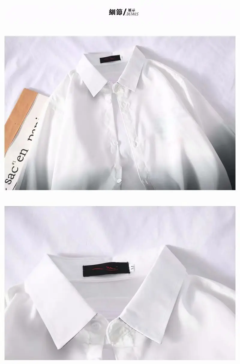 Japanese-style Gradient Long Sleeve Shirt for Boys — feature 5