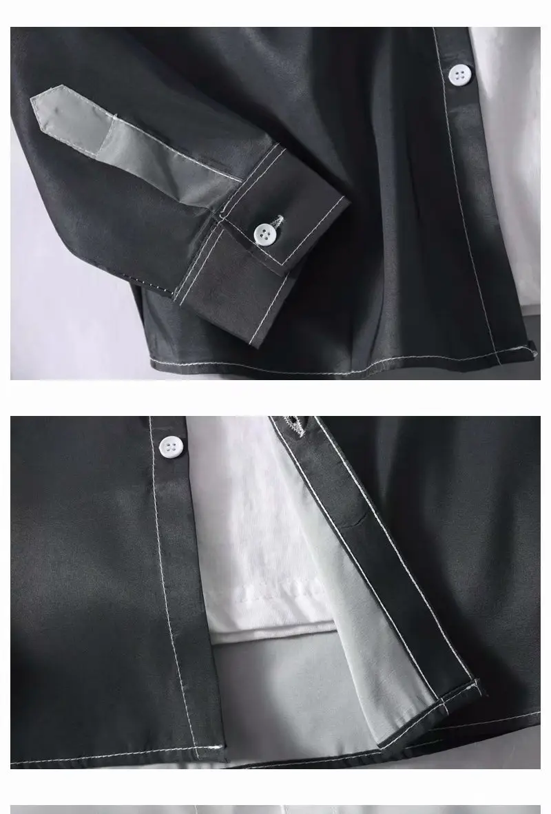 Japanese-style Gradient Long Sleeve Shirt for Boys — feature 6