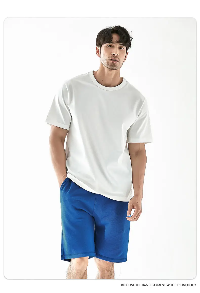 Men Black Cotton T-Shirt 270g Heavyweight — feature 13