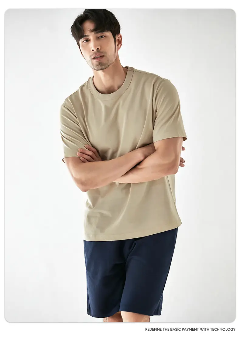 Men Black Cotton T-Shirt 270g Heavyweight — feature 15