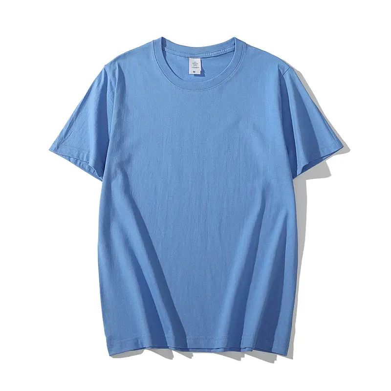 Hangmingze 200g Cotton T-Shirt Light Blue Large - Image 14