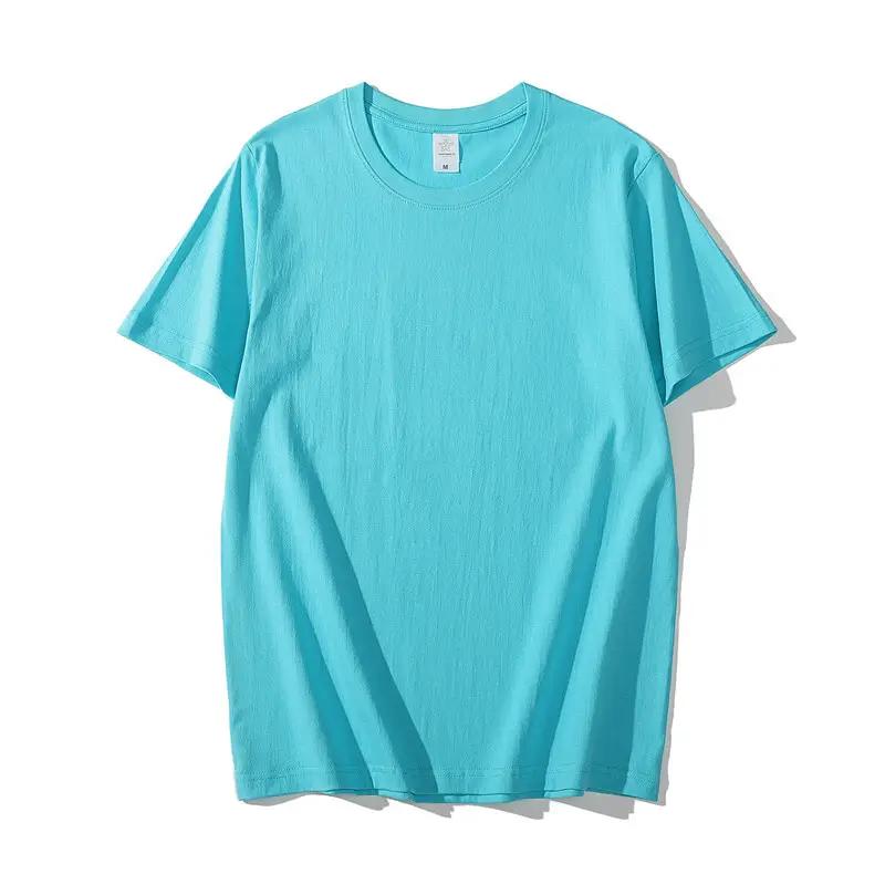 Hangmingze 200g Cotton T-Shirt Light Blue Large - Image 19