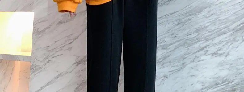 Pregnant Women Fleece Lined Leggings Black — feature 61