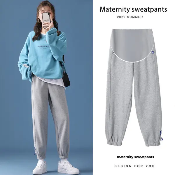 Pregnant Women Fleece Lined Leggings Black - Image 21