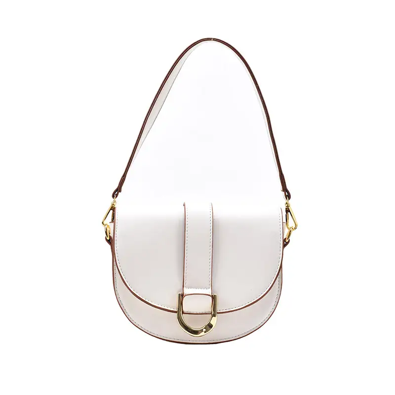 Women's Saddle Bag Retro Crossbody Shoulder Bag Black - Image 9