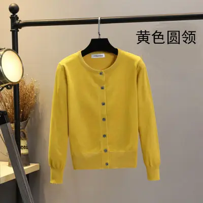 Women V-Neck Knit Cardigan White 2026 - Image 5