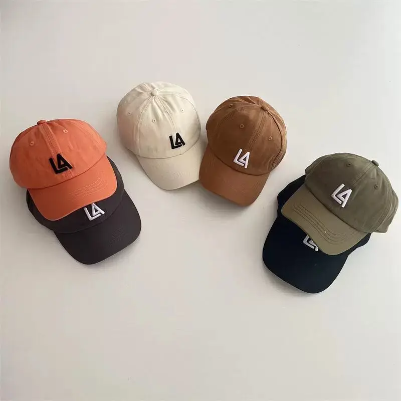 Blue Korean Letter Pan Hat for Boys Girls - Image 10