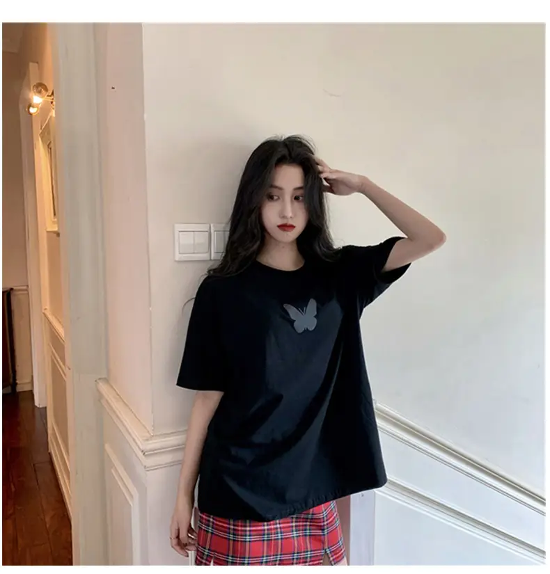 Women Reflective Butterfly Short Sleeve T-Shirt 2025 — feature 18
