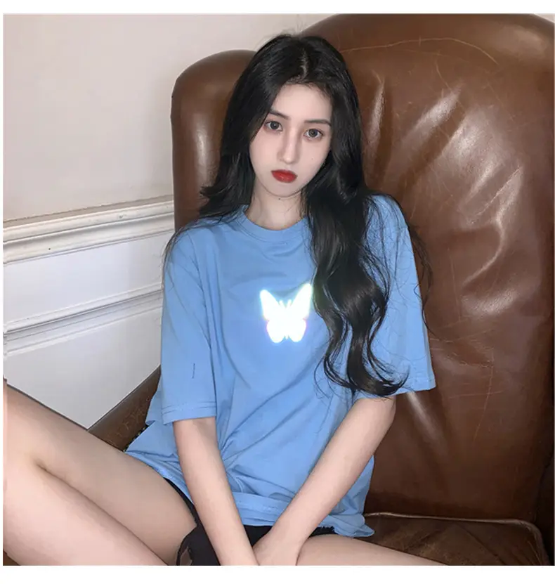 Women Reflective Butterfly Short Sleeve T-Shirt 2025 — feature 20