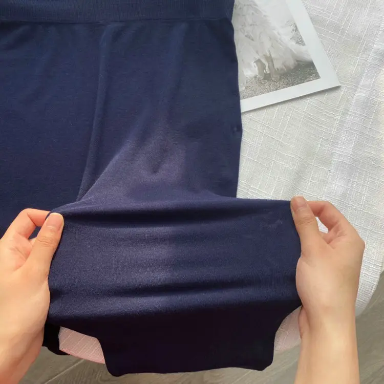 Navy Blue Slim Fit Leggings Bamboo Fiber 2022 - Image 10