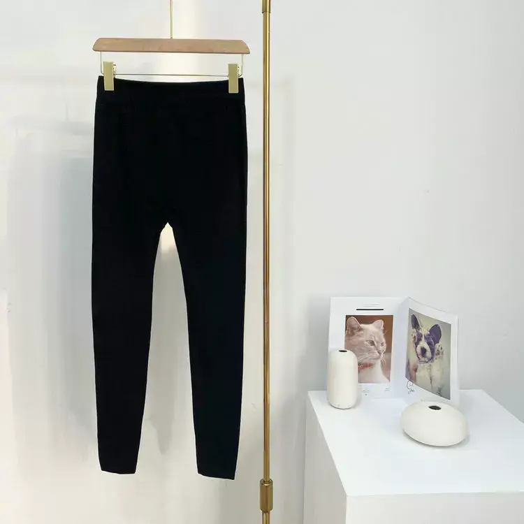 Navy Blue Slim Fit Leggings Bamboo Fiber 2022 — feature 11