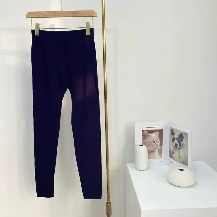 Navy Blue Slim Fit Leggings Bamboo Fiber 2022 — feature 13