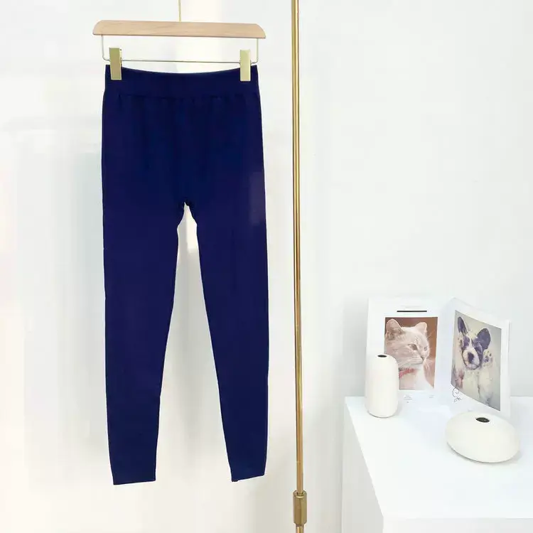 Navy Blue Slim Fit Leggings Bamboo Fiber 2022 — feature 15