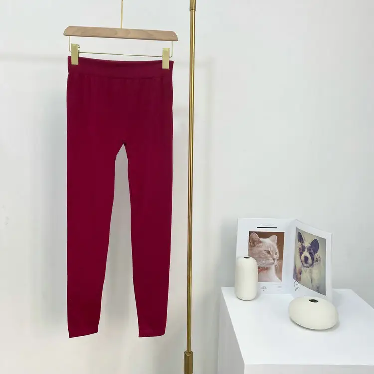 Navy Blue Slim Fit Leggings Bamboo Fiber 2022 - Image 2