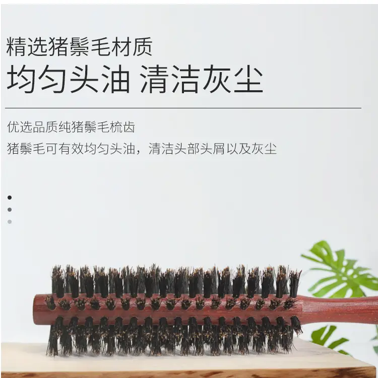 Nylon Hair Roller Comb for Straightening & Massage