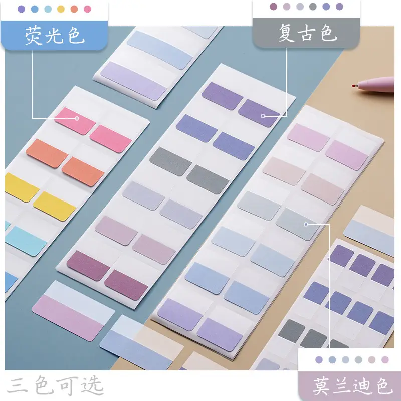 Morandi Index Stickers Small Card Pagination Labels Can Be Written Creative Students with Colorful Sticky Notes Instruction Stickers